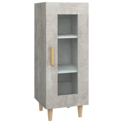 vidaXL Buffet gris béton 34,5x34x90 cm Bois d'ingénierie