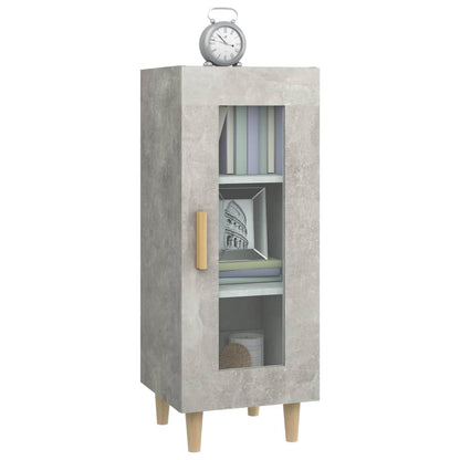 vidaXL Buffet gris béton 34,5x34x90 cm Bois d'ingénierie