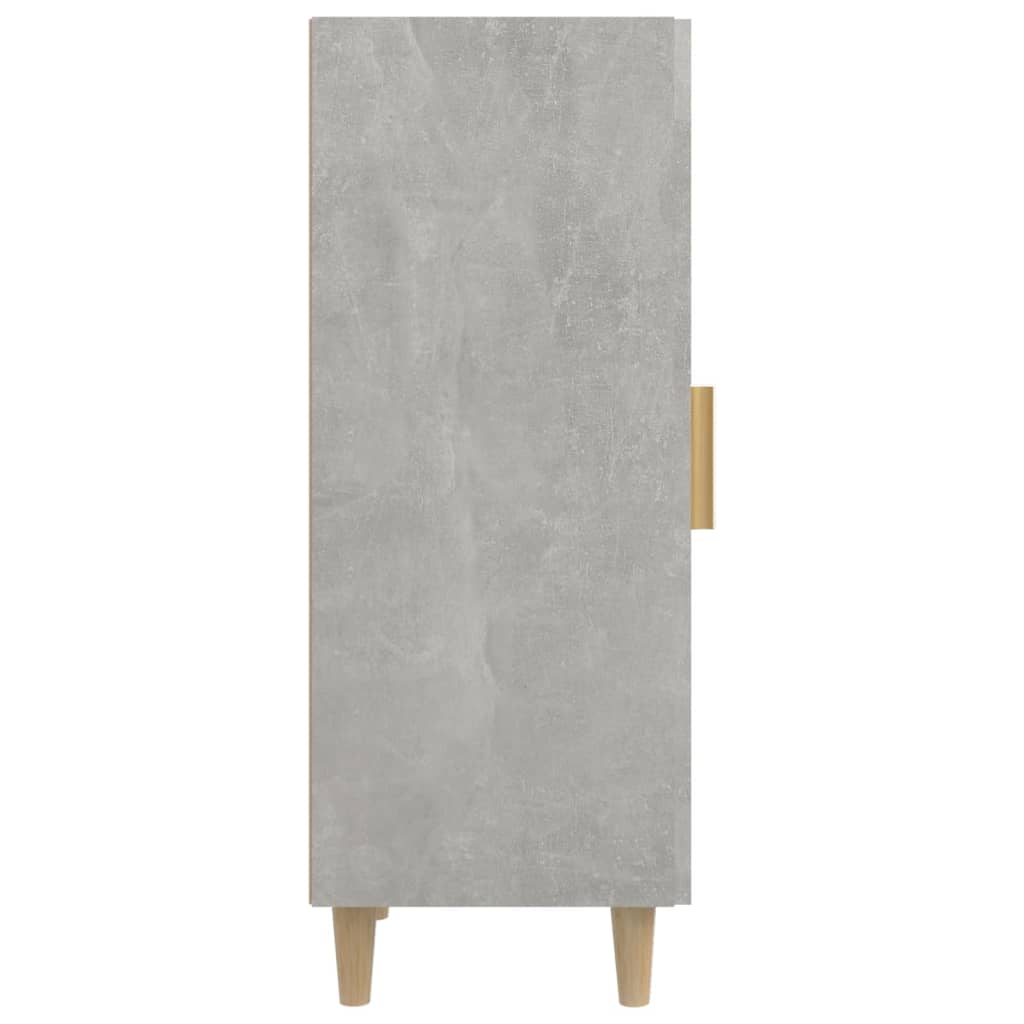 vidaXL Buffet gris béton 34,5x34x90 cm Bois d'ingénierie