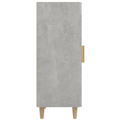 vidaXL Buffet gris béton 34,5x34x90 cm Bois d'ingénierie