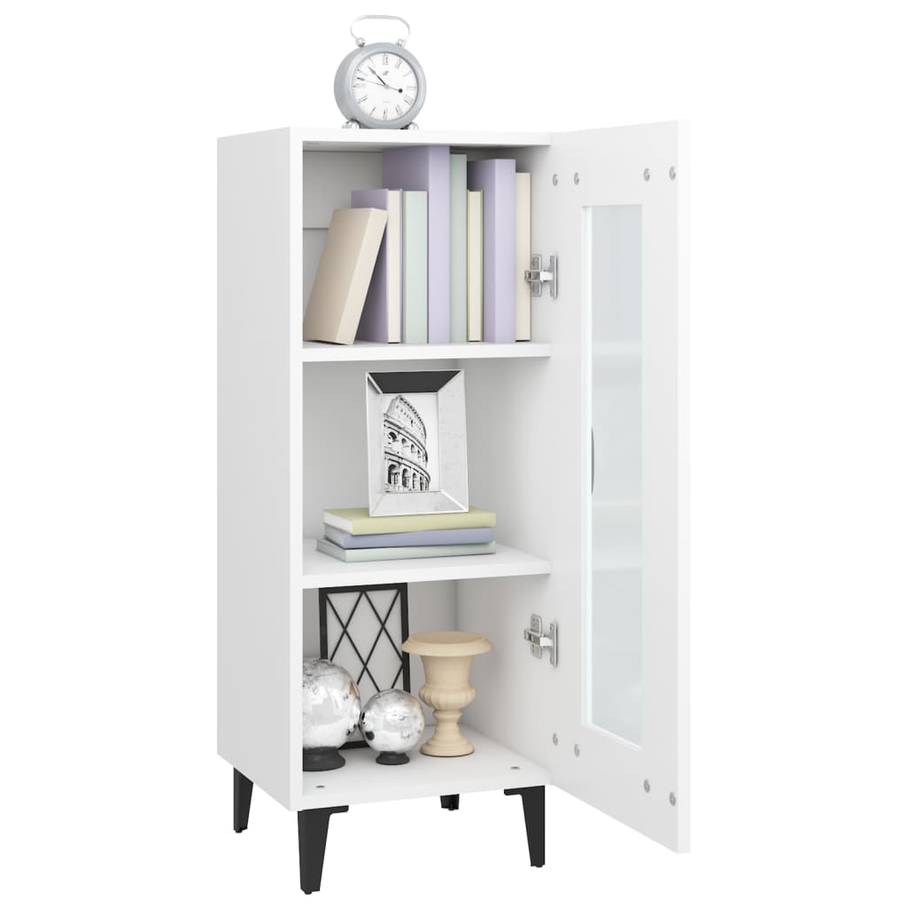 vidaXL Sideboard Weiß 34,5x34x90 cm Holzwerkstoff