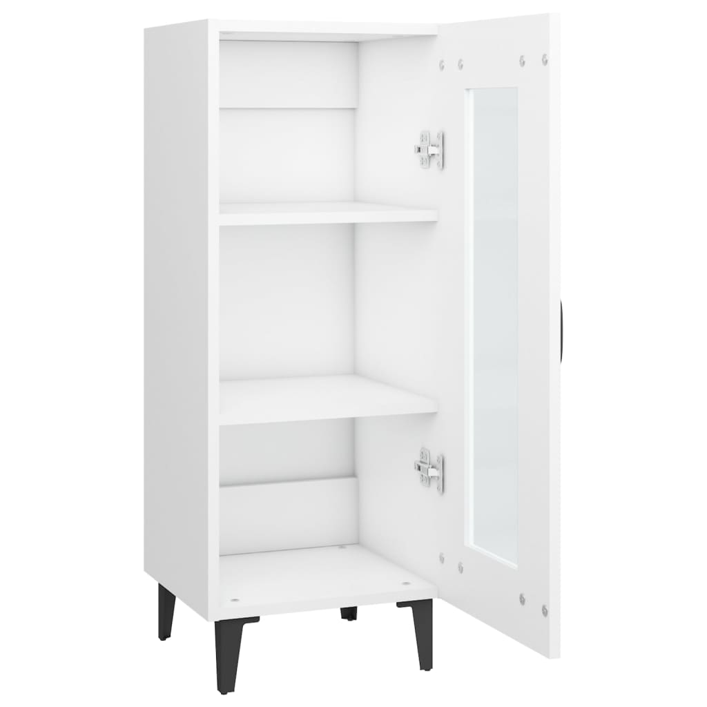 vidaXL Sideboard Weiß 34,5x34x90 cm Holzwerkstoff