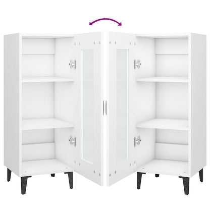 vidaXL Sideboard Weiß 34,5x34x90 cm Holzwerkstoff