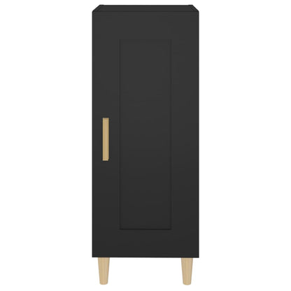 vidaXL Buffet noir 34,5x34x90 cm Bois d'ingénierie