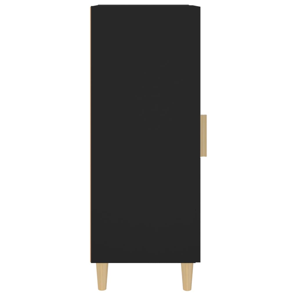 vidaXL Buffet noir 34,5x34x90 cm Bois d'ingénierie