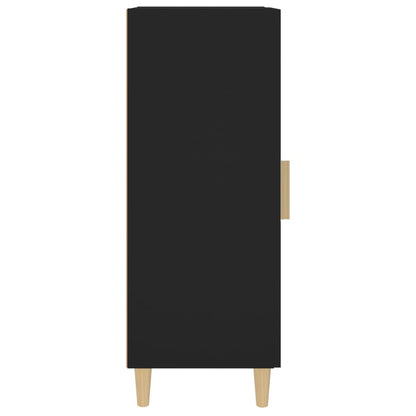 vidaXL Buffet noir 34,5x34x90 cm Bois d'ingénierie