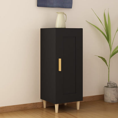 vidaXL Buffet noir 34,5x34x90 cm Bois d'ingénierie