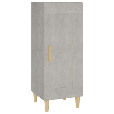 vidaXL Buffet gris béton 34,5x34x90 cm Bois d'ingénierie