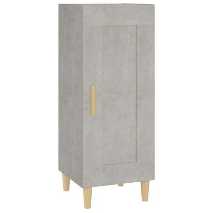 vidaXL Buffet gris béton 34,5x34x90 cm Bois d'ingénierie