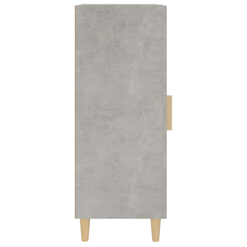 vidaXL Buffet gris béton 34,5x34x90 cm Bois d'ingénierie