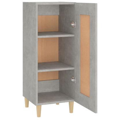 vidaXL Buffet gris béton 34,5x34x90 cm Bois d'ingénierie