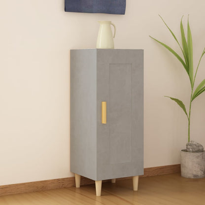 vidaXL Buffet gris béton 34,5x34x90 cm Bois d'ingénierie