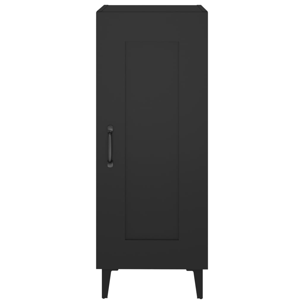 vidaXL Buffet noir 34,5x34x90 cm Bois d'ingénierie