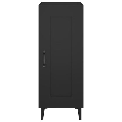 vidaXL Buffet noir 34,5x34x90 cm Bois d'ingénierie