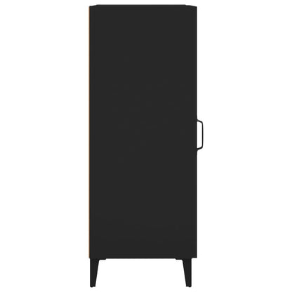 vidaXL Buffet noir 34,5x34x90 cm Bois d'ingénierie