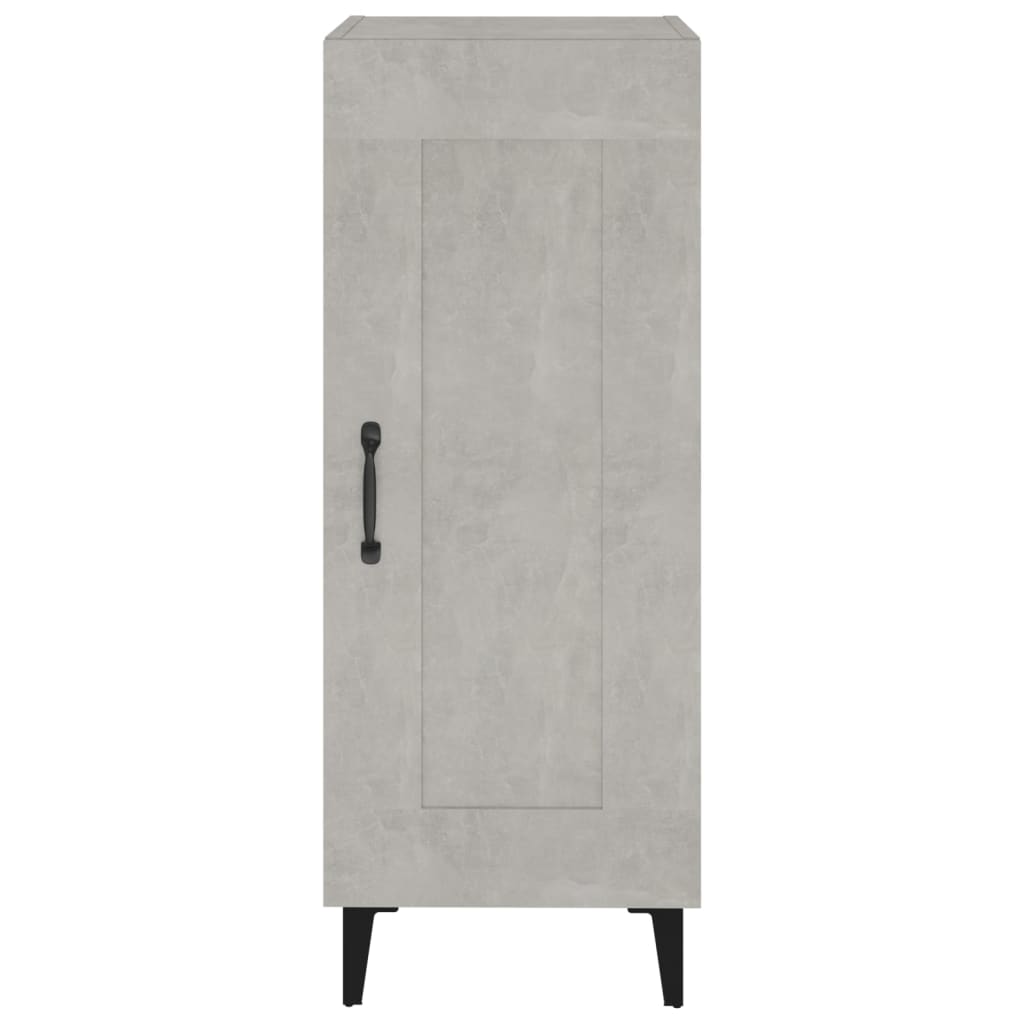 vidaXL Buffet gris béton 34,5x34x90 cm Bois d'ingénierie