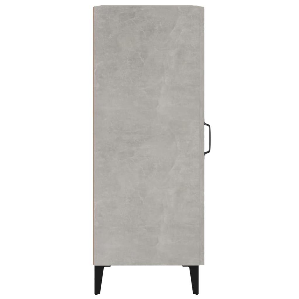 vidaXL Buffet gris béton 34,5x34x90 cm Bois d'ingénierie
