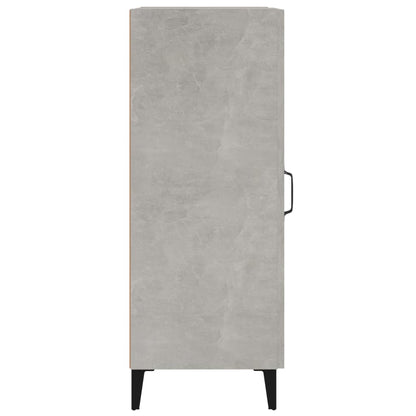 vidaXL Buffet gris béton 34,5x34x90 cm Bois d'ingénierie