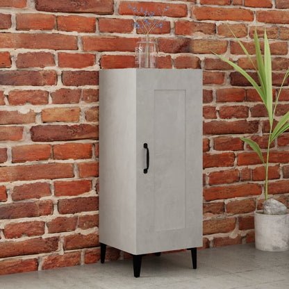 vidaXL Buffet gris béton 34,5x34x90 cm Bois d'ingénierie