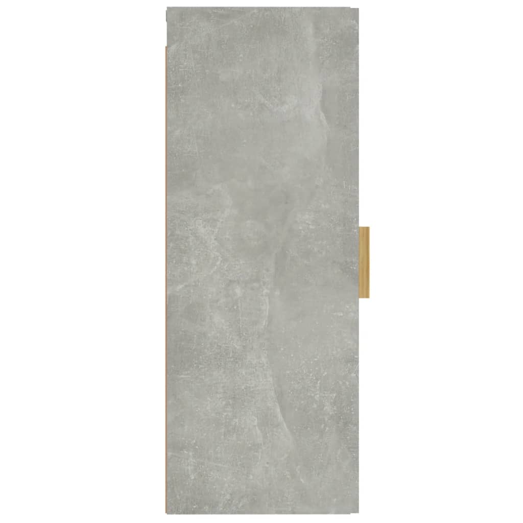 vidaXL Wandschrank Betongrau 34,5x34x90 cm Holzwerkstoff