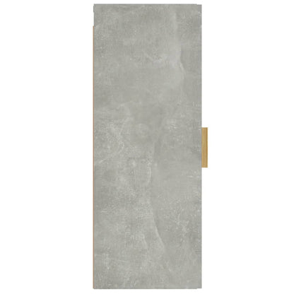vidaXL Wandschrank Betongrau 34,5x34x90 cm Holzwerkstoff