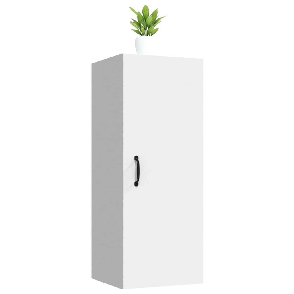 vidaXL Armoire murale blanche 34,5x34x90 cm Bois d'ingénierie