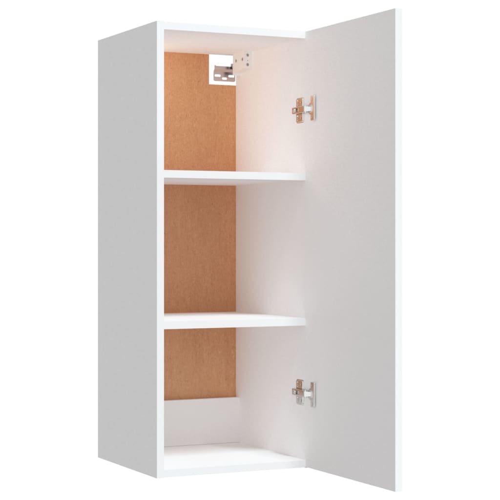 vidaXL Armoire murale blanche 34,5x34x90 cm Bois d'ingénierie