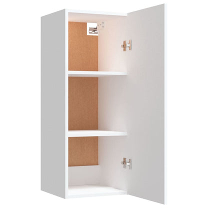 vidaXL Armoire murale blanche 34,5x34x90 cm Bois d'ingénierie