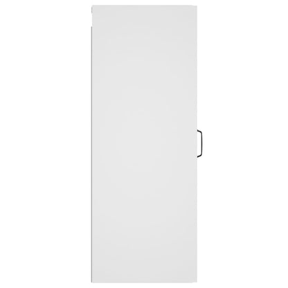 vidaXL Armoire murale blanche 34,5x34x90 cm Bois d'ingénierie
