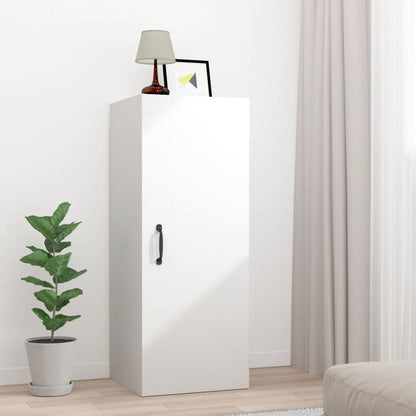 vidaXL Armoire murale blanche 34,5x34x90 cm Bois d'ingénierie