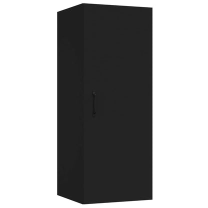 vidaXL Hängeschrank Schwarz 34,5x34x90 cm Holzwerkstoff