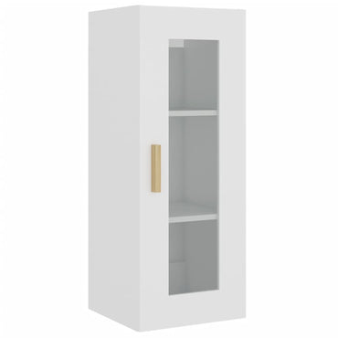 vidaXL Armoire murale blanc 34,5x34x90 cm