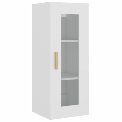 vidaXL Armoire murale blanc 34,5x34x90 cm