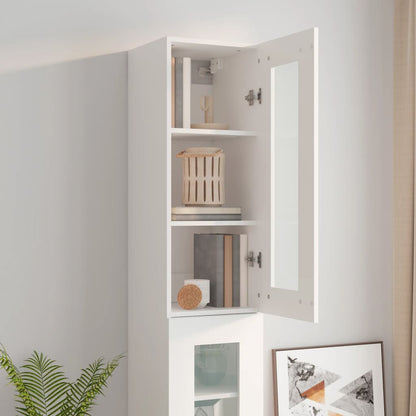vidaXL Armoire murale blanc 34,5x34x90 cm