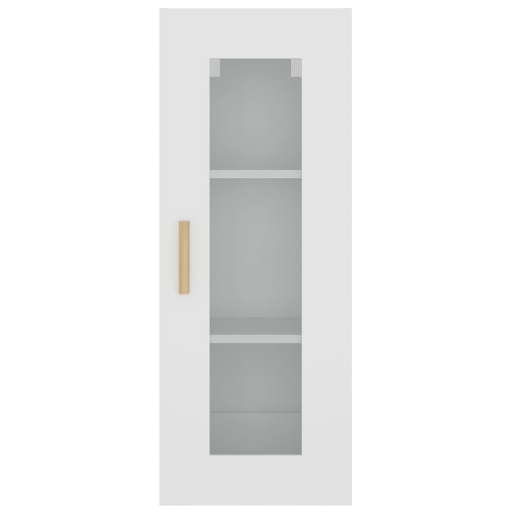 vidaXL Armoire murale blanc 34,5x34x90 cm