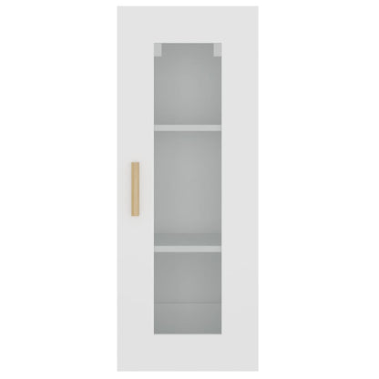 vidaXL Armoire murale blanc 34,5x34x90 cm