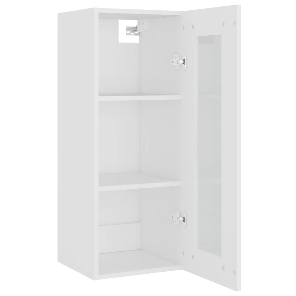 vidaXL Armoire murale blanc 34,5x34x90 cm