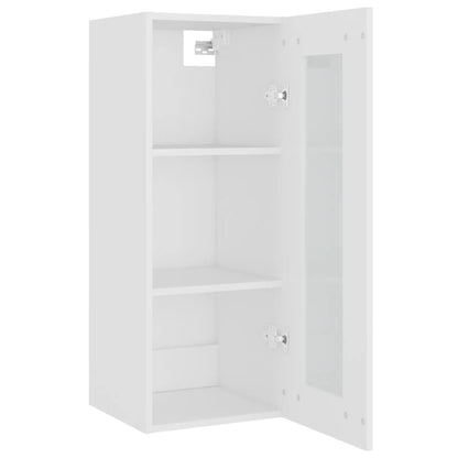 vidaXL Armoire murale blanc 34,5x34x90 cm