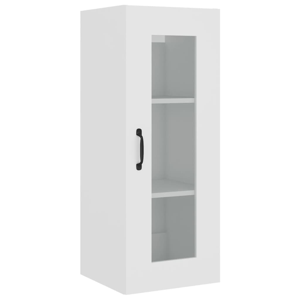 vidaXL Armoire murale blanc 34,5x34x90 cm