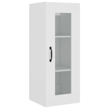 vidaXL Armoire murale blanc 34,5x34x90 cm