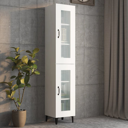 vidaXL Armoire murale blanc 34,5x34x90 cm