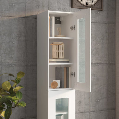 vidaXL Armoire murale blanc 34,5x34x90 cm
