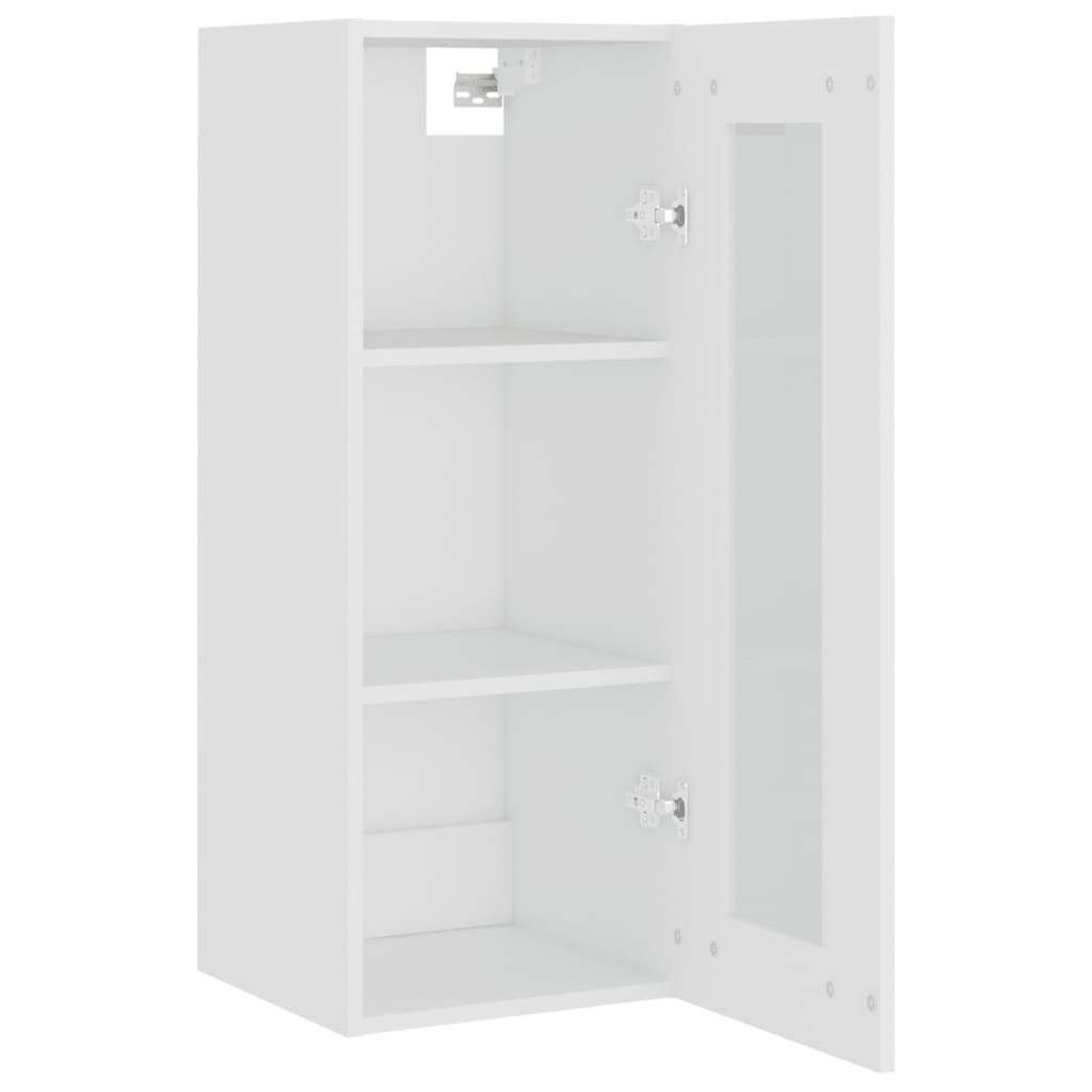 vidaXL Armoire murale blanc 34,5x34x90 cm