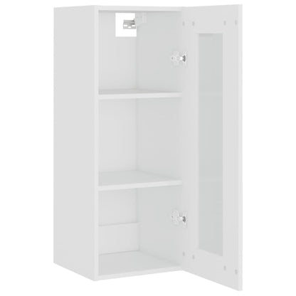 vidaXL Armoire murale blanc 34,5x34x90 cm