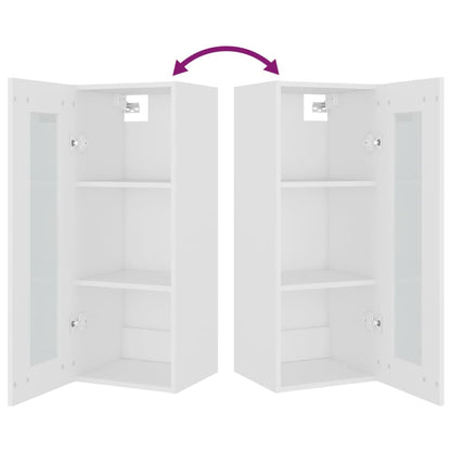 vidaXL Armoire murale blanc 34,5x34x90 cm