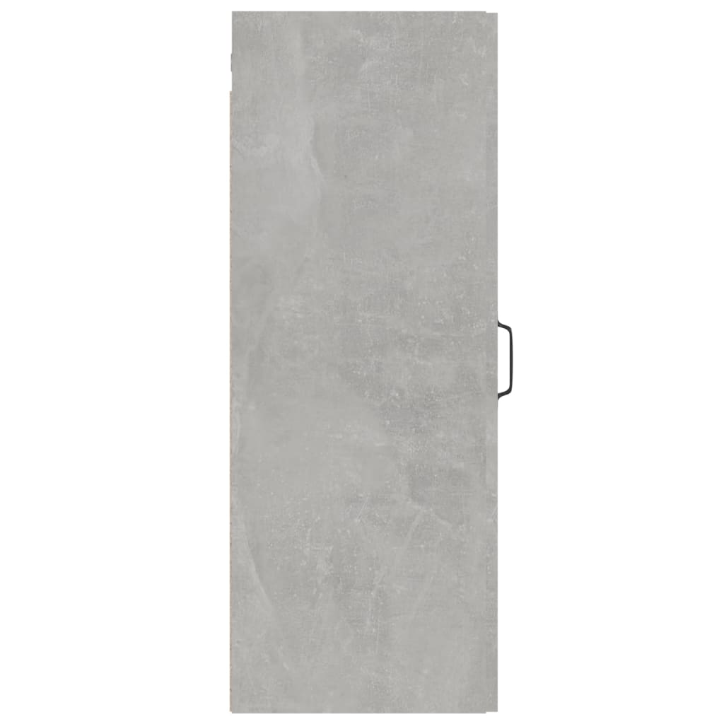 vidaXL Meuble haut gris béton 34,5x34x90 cm