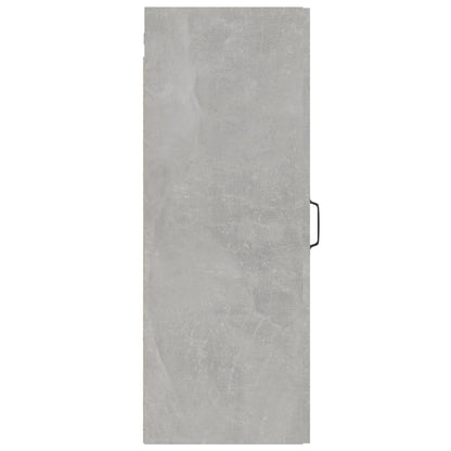 vidaXL Meuble haut gris béton 34,5x34x90 cm