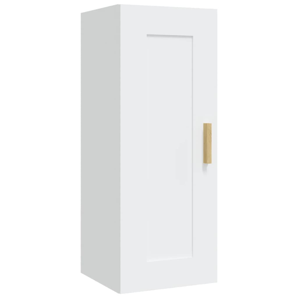 vidaXL Wandschrank Weiß 35x34x90 cm Holzwerkstoff