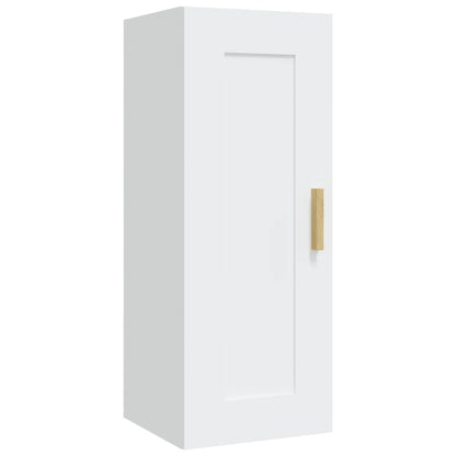 vidaXL Wandschrank Weiß 35x34x90 cm Holzwerkstoff