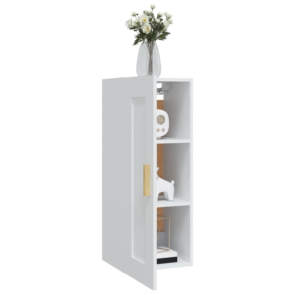 vidaXL Wandschrank Weiß 35x34x90 cm Holzwerkstoff